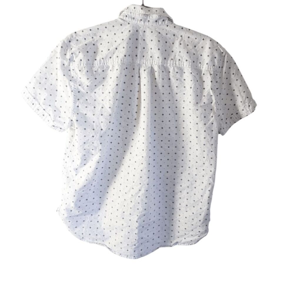 Guess Geometric Print Button Down Short Sleeve Sh… - image 3